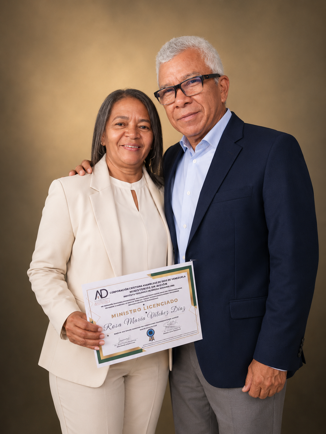 Pastores Martín González y Naida de González